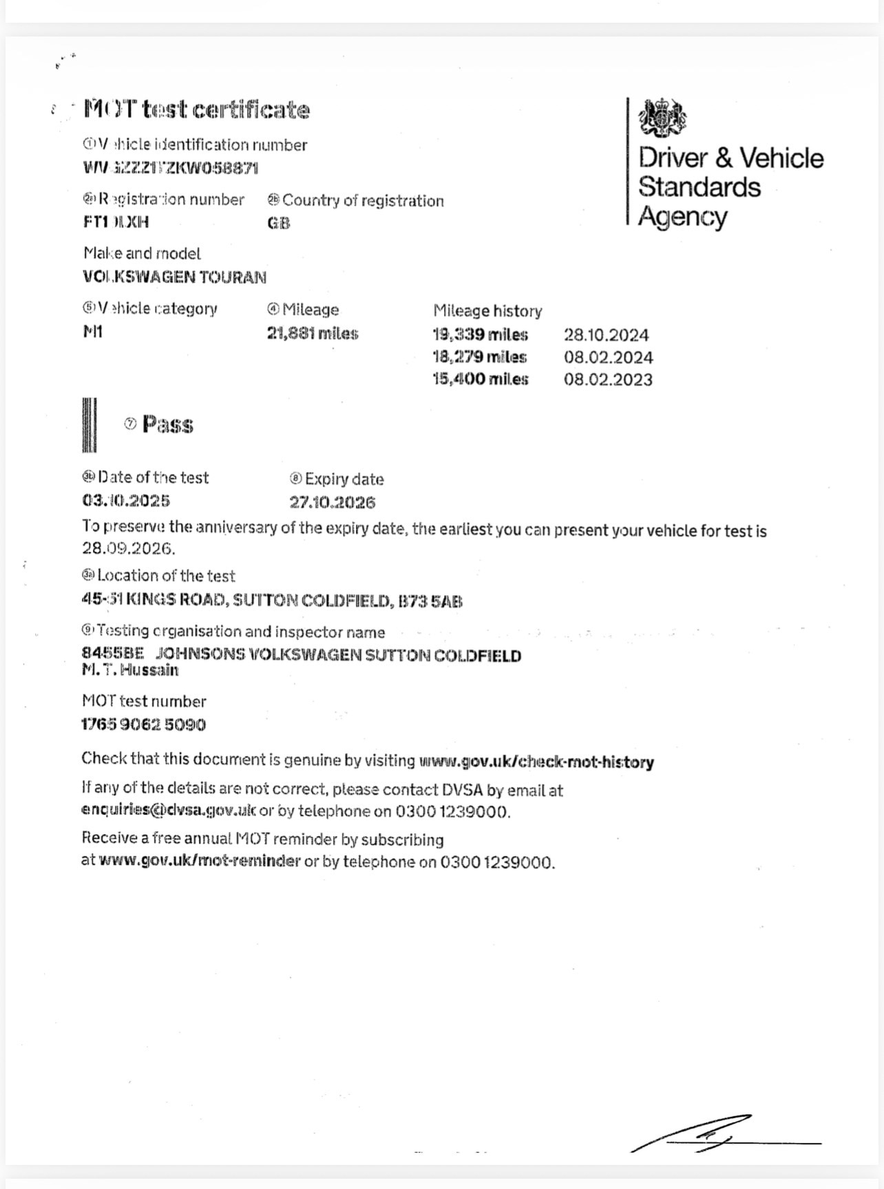 Used Volkswagen Touran 2019 for sale - 78060549: Photo 25