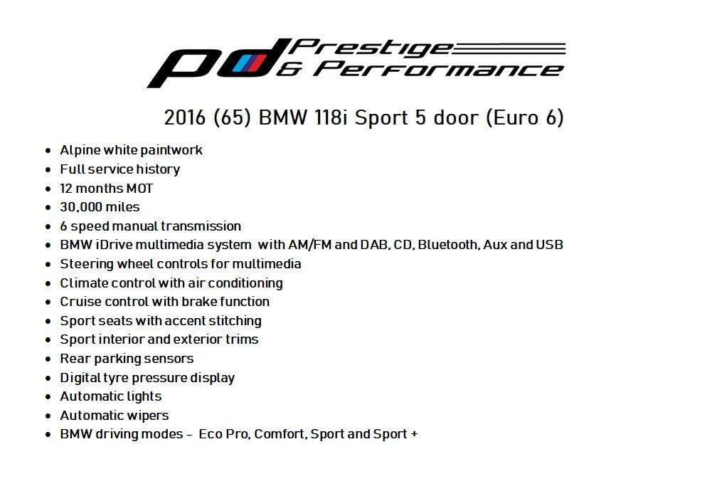 Used BMW 1 Series 2016 for sale - 77377216: Photo 9