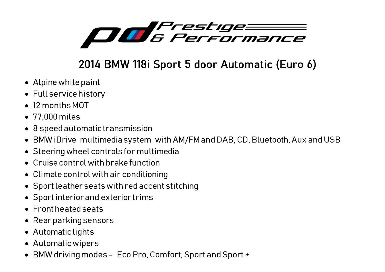 Used BMW 1 Series 2014 for sale - 76781129: Photo 9