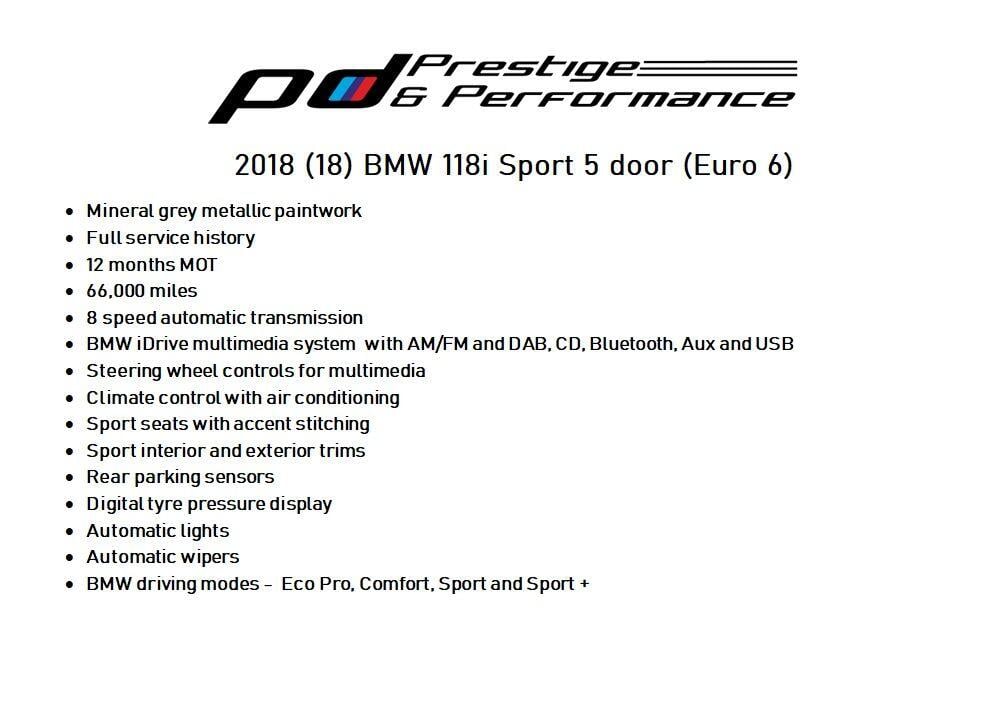 Used BMW 1 Series 2018 for sale - 77108841: Photo 6