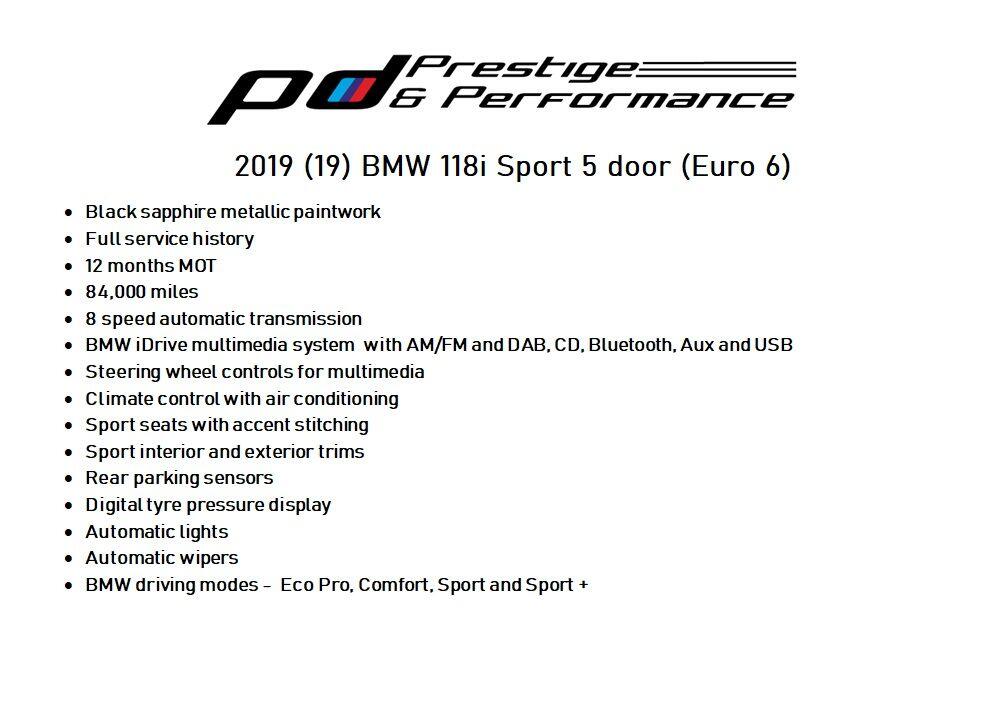 Used BMW 1 Series 2019 for sale - 77131578: Photo 6