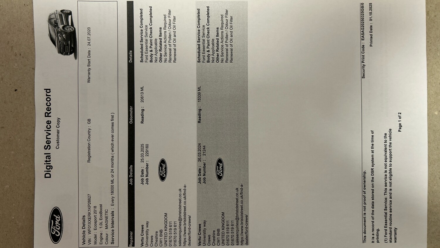 Used Ford Ecosport 2020 for sale - 76143095: Photo 42