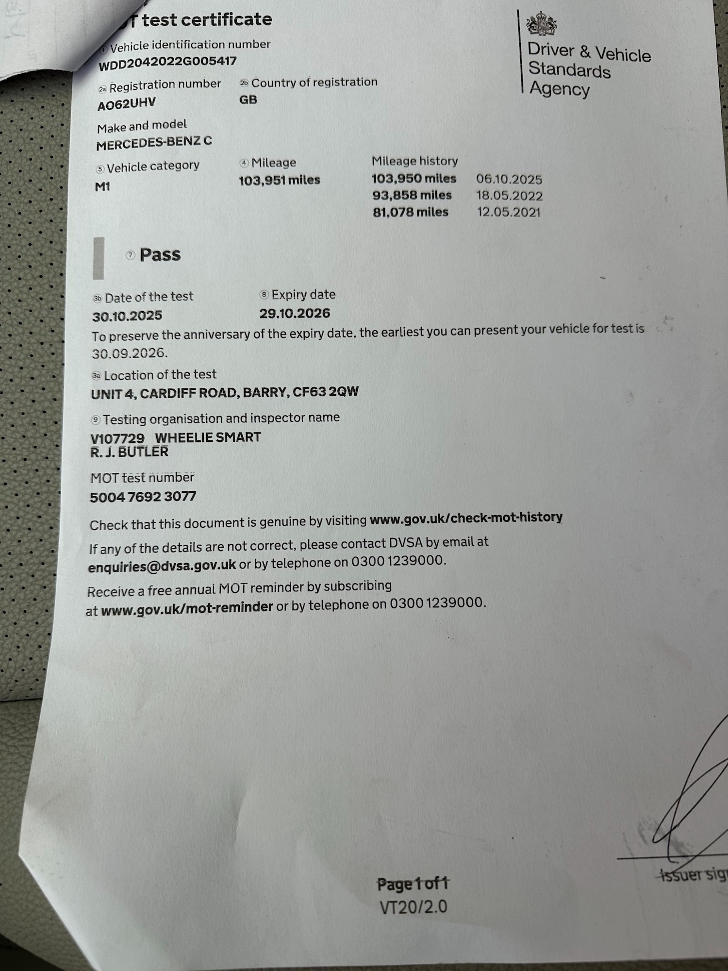 Used Mercedes-Benz C Class 2012 for sale - 76853883: Photo 9