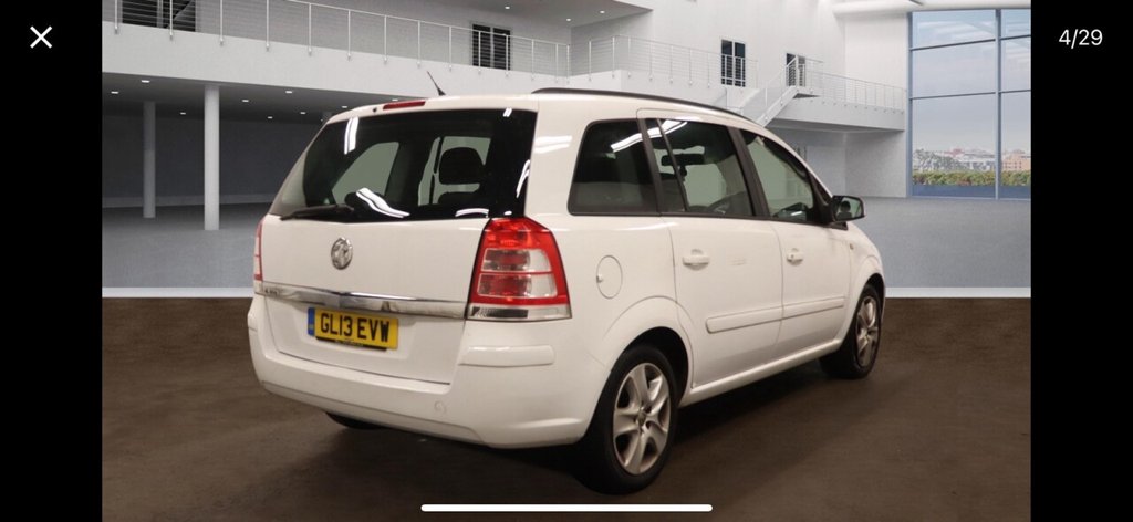 Used Vauxhall Zafira 2013 for sale - 77302707: Photo 2