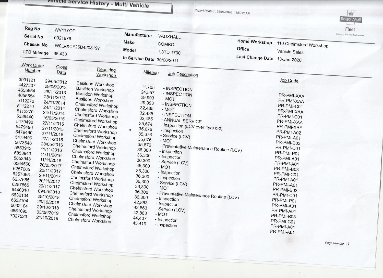 Used Vauxhall Combo 2011 for sale - 77382065: Photo 11