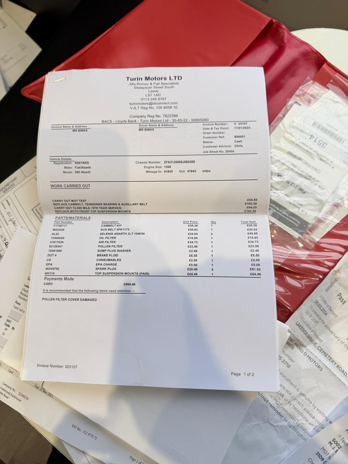 Used Abarth 500 2014 for sale - 77336301: Photo 19