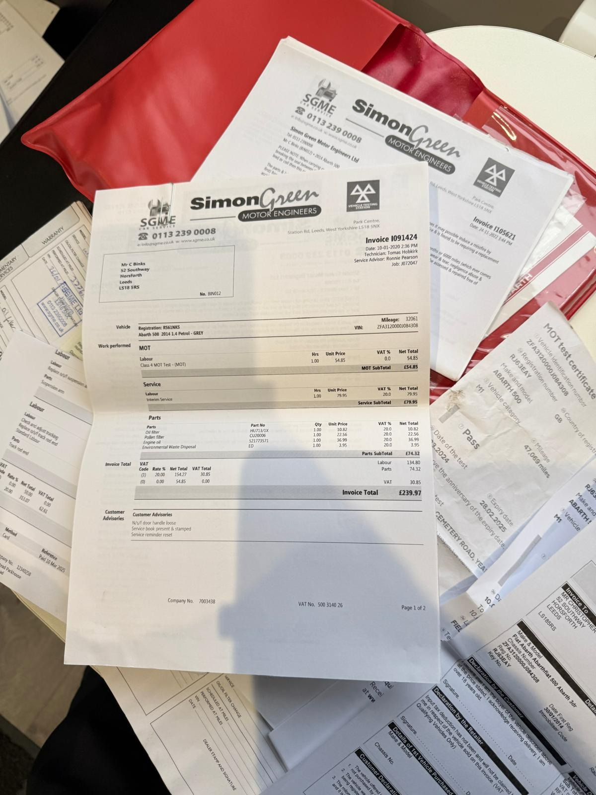 Used Abarth 500 2014 for sale - 77336301: Photo 9