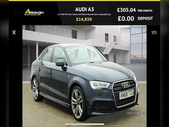 2018 - 30 TDI 116 S Line 4dr