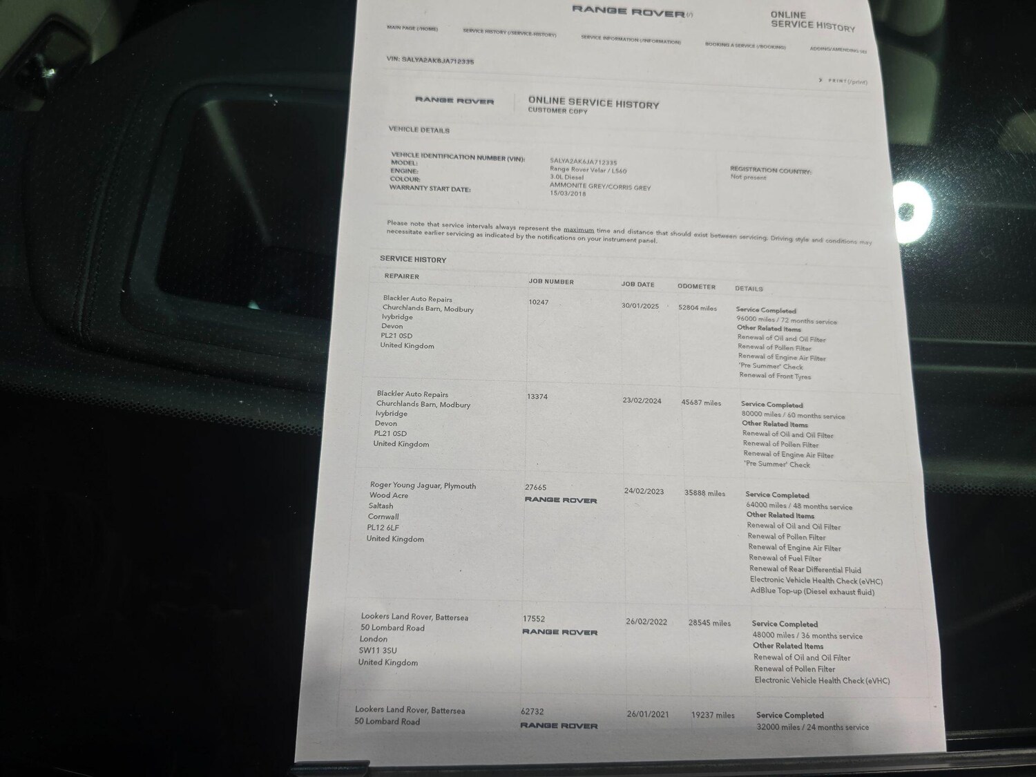 Used Land Rover Range Rover Velar 2018 for sale - 76865685: Photo 37