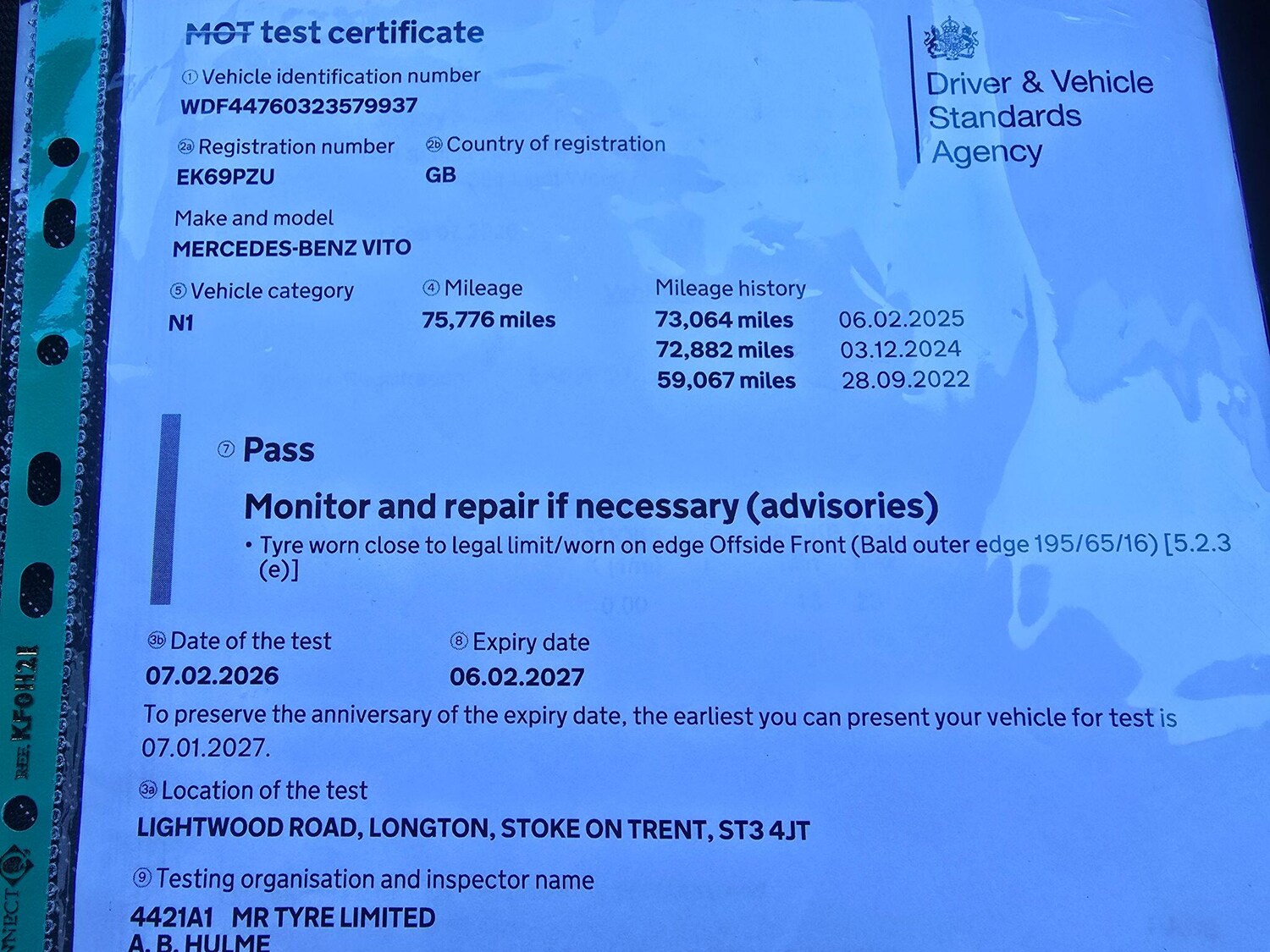 Used Mercedes-Benz Vito for sale - 78214407: Photo 62