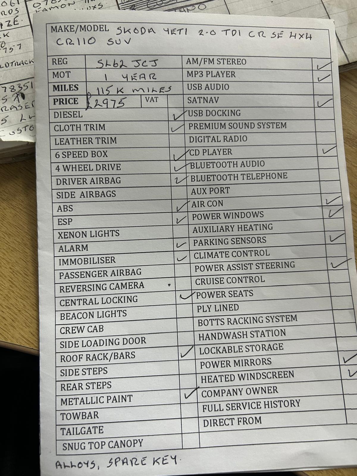 Used Skoda Yeti 2012 for sale - 76460701: Photo 2