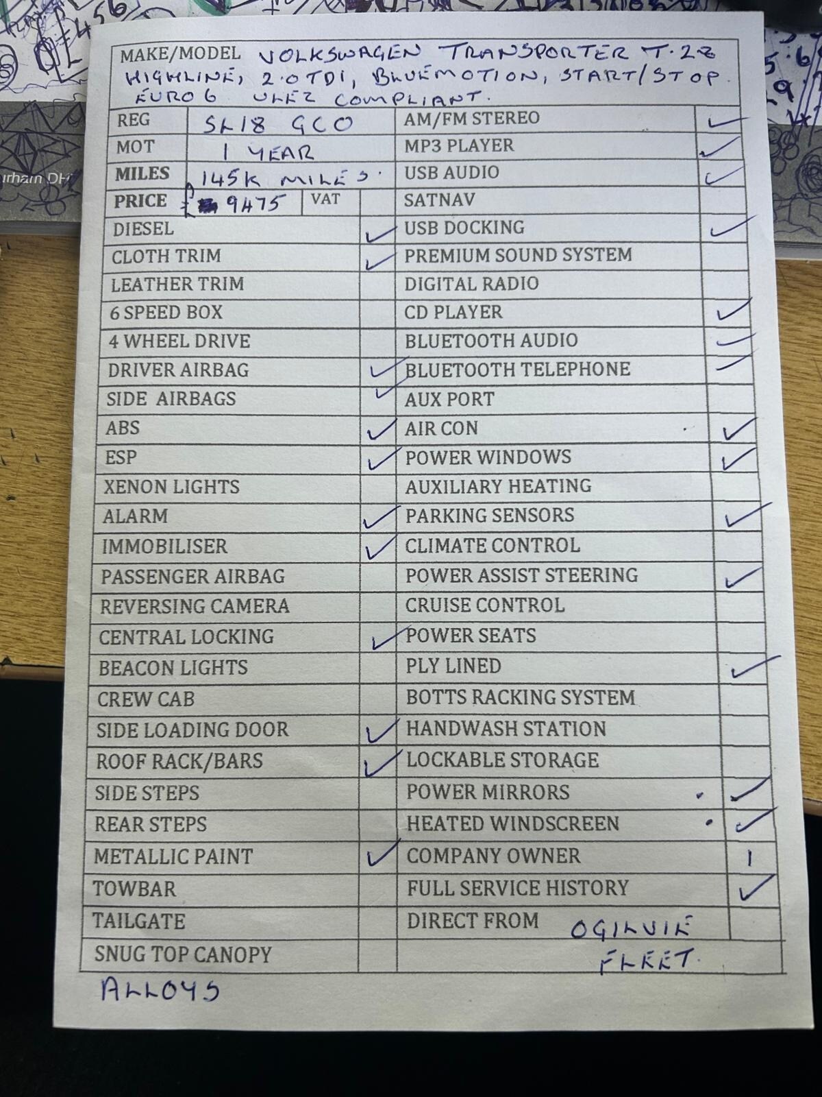 Used Volkswagen Transporter 2018 for sale - 77749412: Photo 12