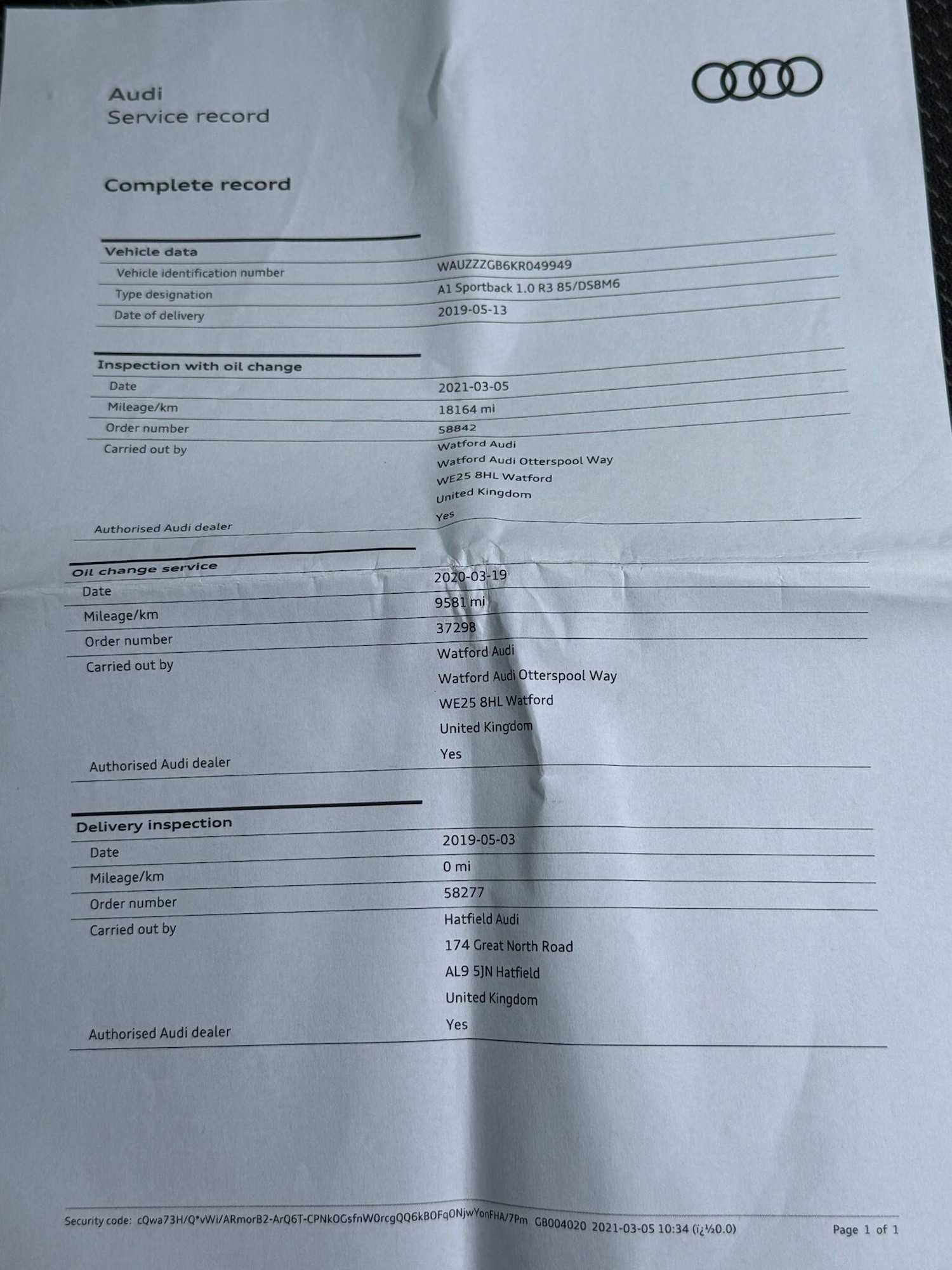 Used Audi A1 2019 for sale - 77143743: Photo 22