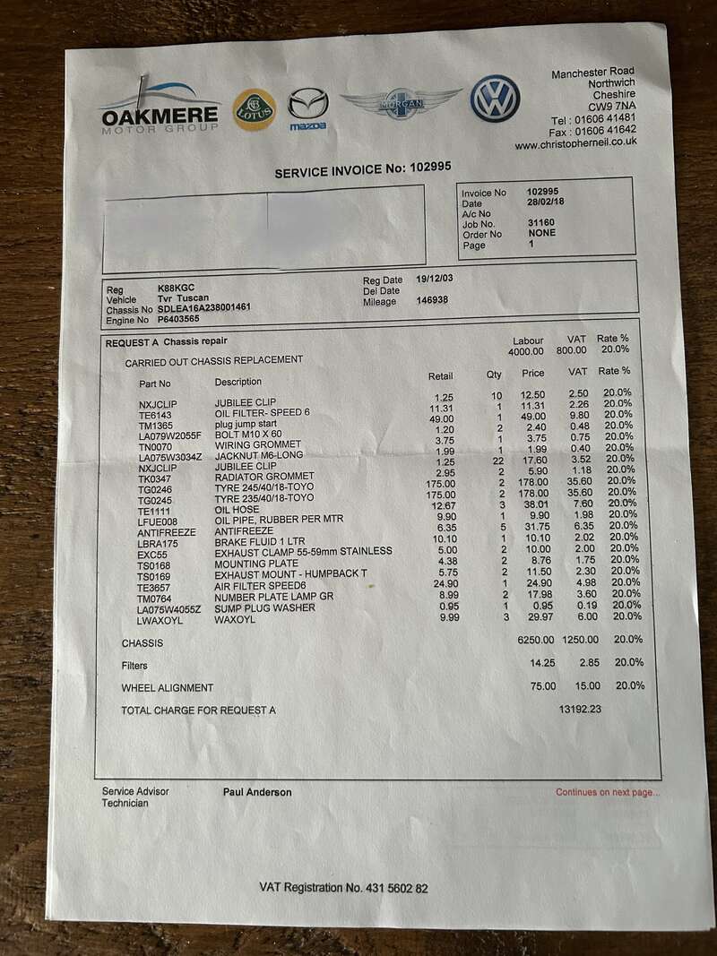 Used TVR Tuscan 2003 for sale - 77599181: Photo 9