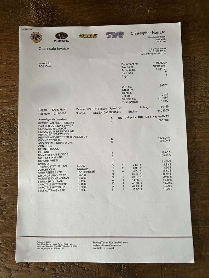 Used TVR Tuscan 2003 for sale - 77550807: Photo 11