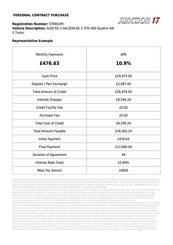 Used Audi RS3 2019 for sale - 78115517: Photo 2