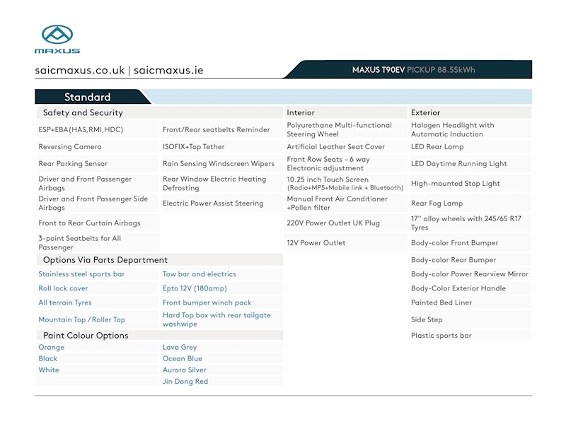 Used Maxus T90EV for sale - 77776313: Photo 7