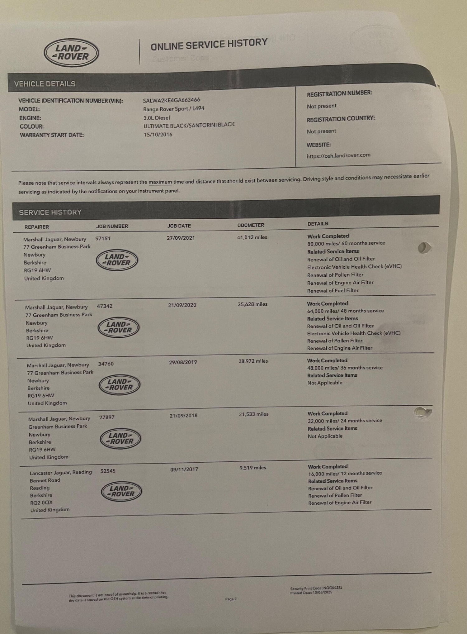 Used Land Rover Range Rover Sport 2016 for sale - 77016305: Photo 36