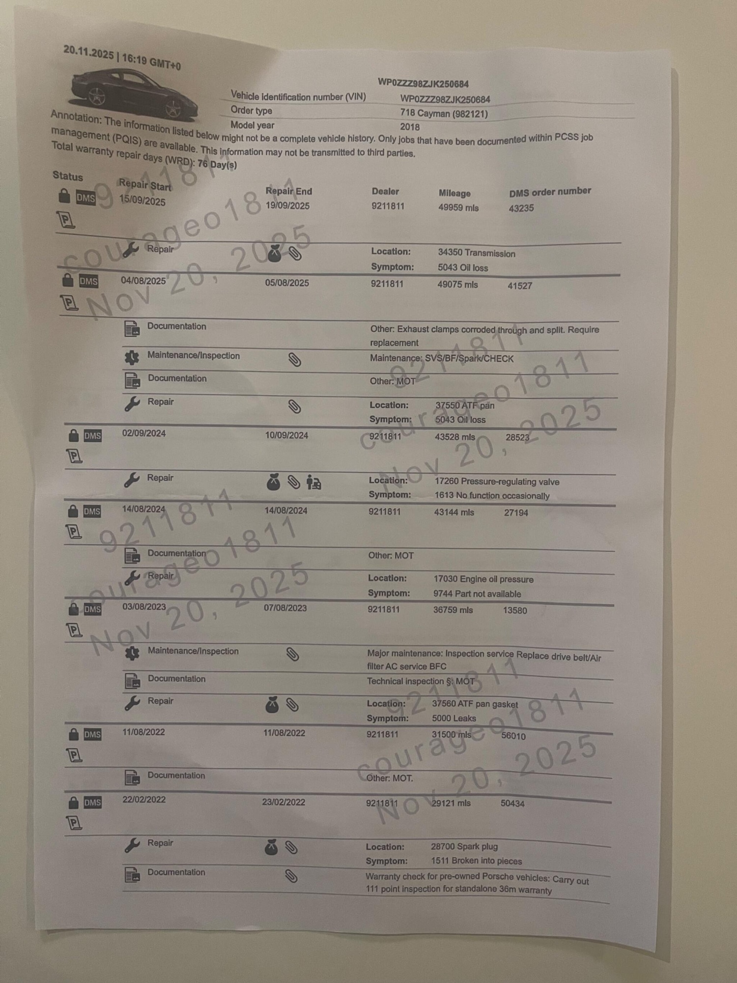 Used Porsche Cayman 2017 for sale - 77015697: Photo 27