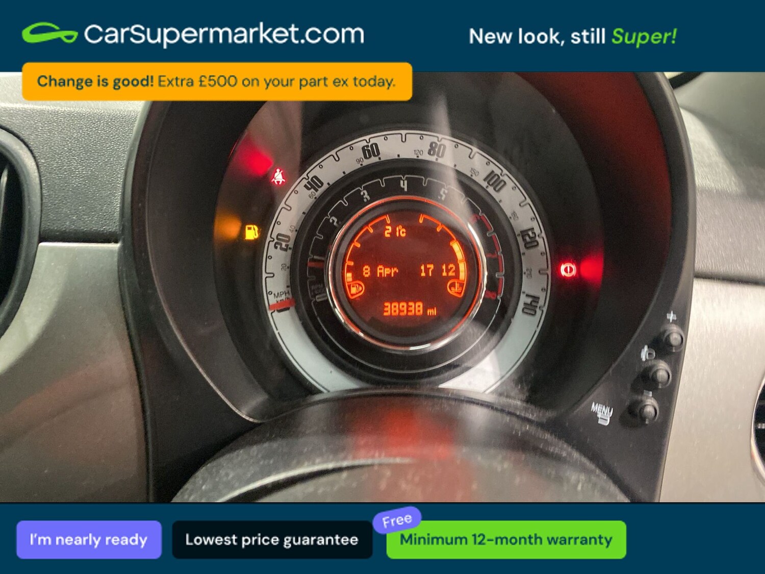 Used Fiat 500 2018 for sale - 78197598: Photo 6