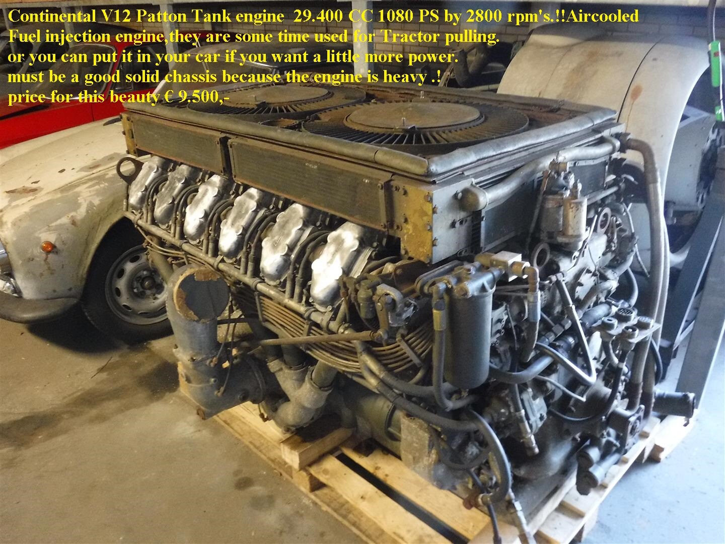 1940 Continental Engine Continental V12 Patton Tank Engine for Sale CCFS