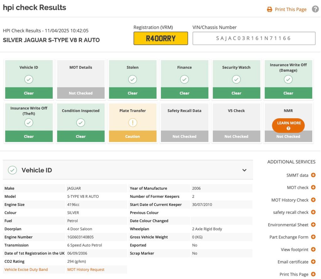 Used Jaguar S-Type 2006 for sale - 76841087: Photo 25