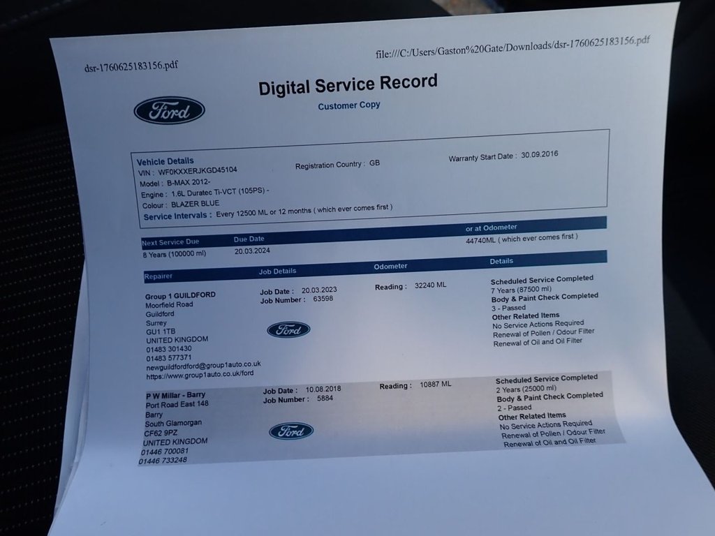 Used Ford B-MAX 2016 for sale - 76604517: Photo 25