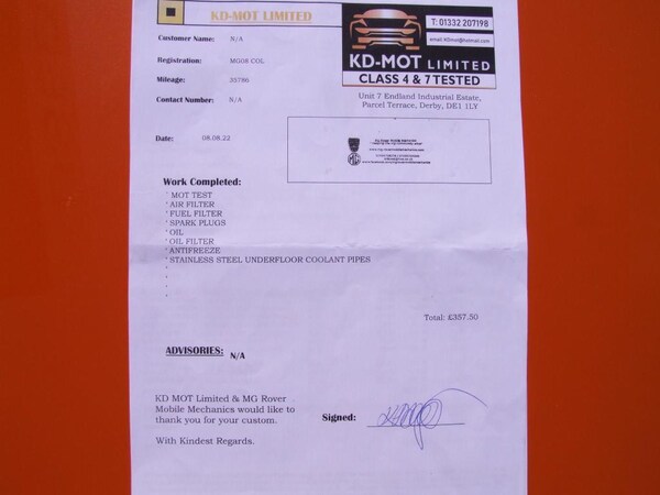 Used MG MGF 2008 for sale - 74930143: Photo 52