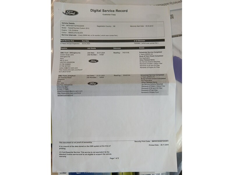 Used Ford Transit Custom 2019 for sale - 77337651: Photo 24