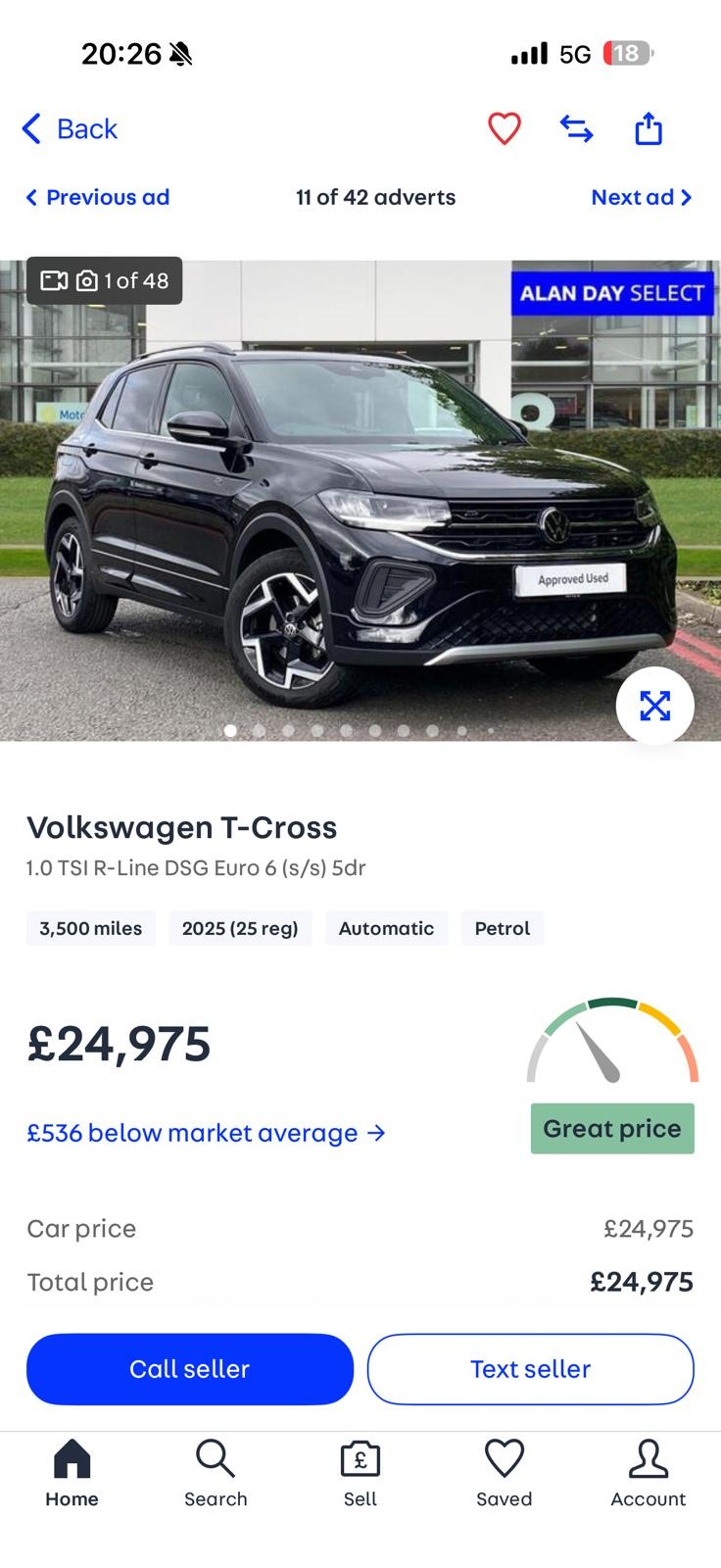 Used Volkswagen T-Cross 2025 for sale - 76700555: Photo 13