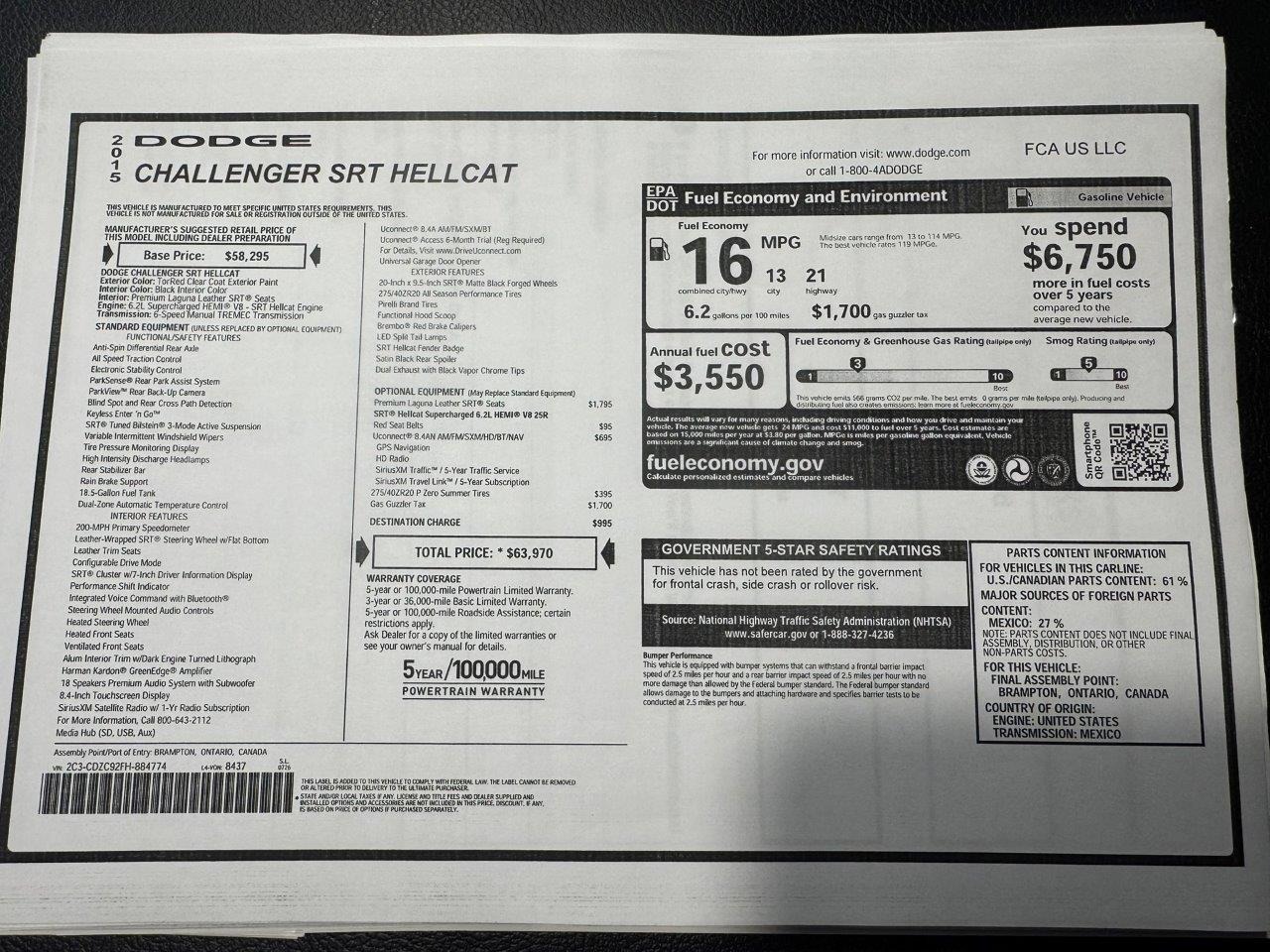 Used Dodge Challenger 2015 for sale - 76757021: Photo 81