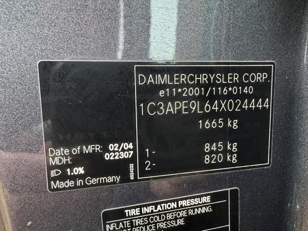 Used Chrysler Crossfire 2004 for sale - 76932214: Photo 56