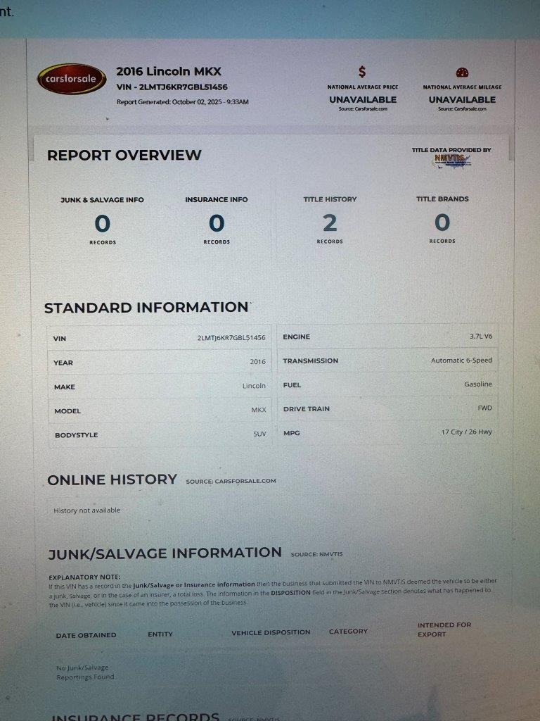 Used Ford Lincoln 2017 for sale - 76332420: Photo 69