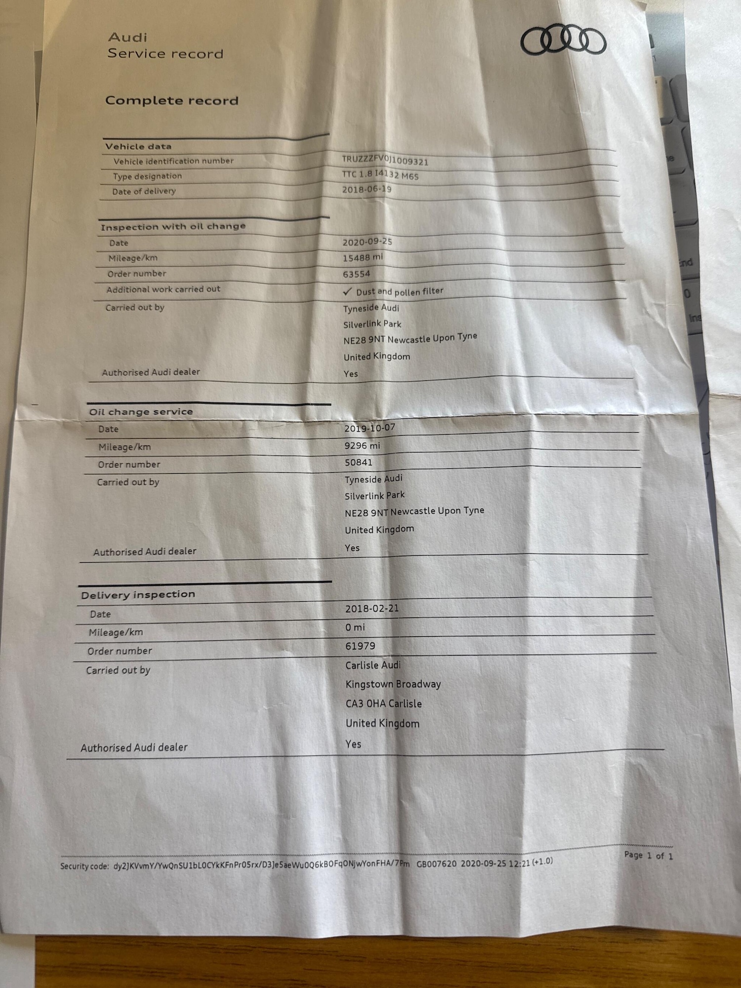 Used Audi TT 2018 for sale - 76913305: Photo 2