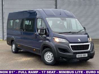 2018 (68) - 2.0 BlueHdi 440 L4H2 MINIBUS LITE, Non D1, 17 SEAT with FULL WIDTH RAMP 5-Door