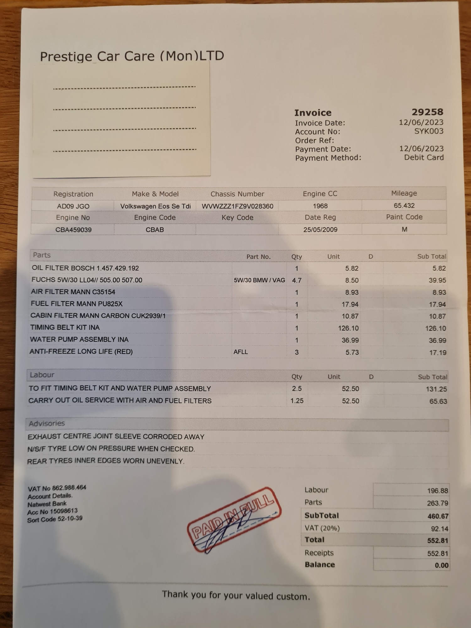 Used Volkswagen EOS 2009 for sale - 76707583: Photo 84