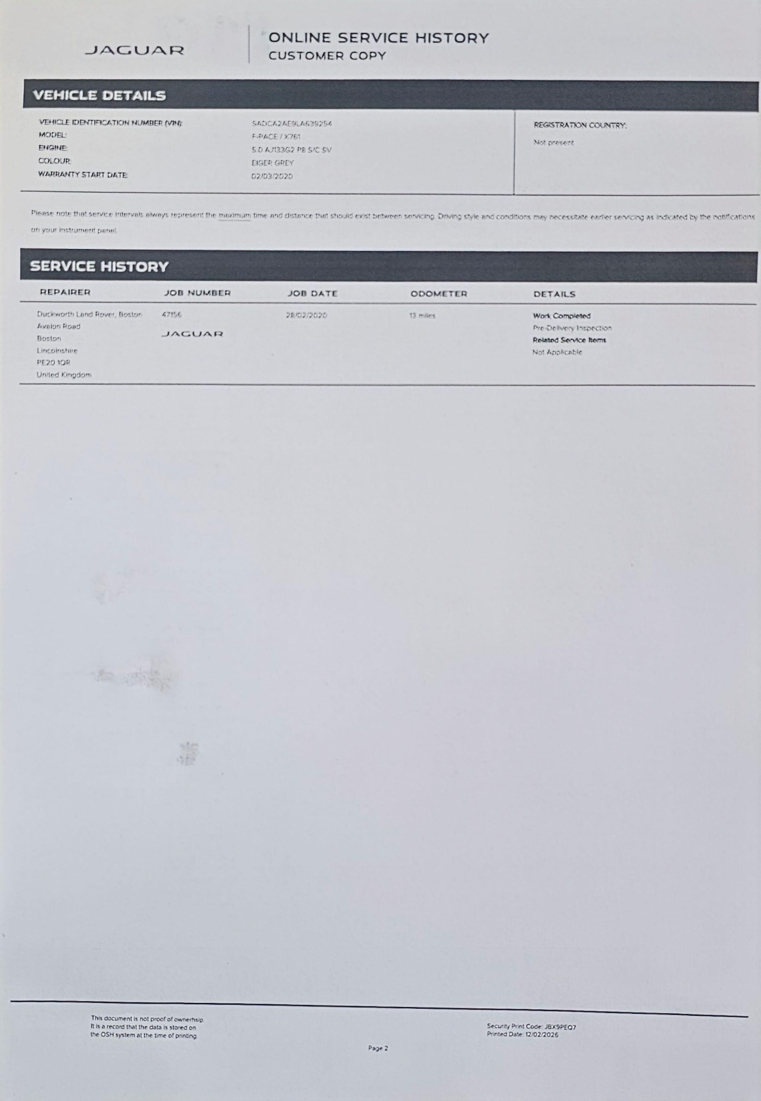 Used Jaguar F-Pace 2020 for sale - 77080107: Photo 40