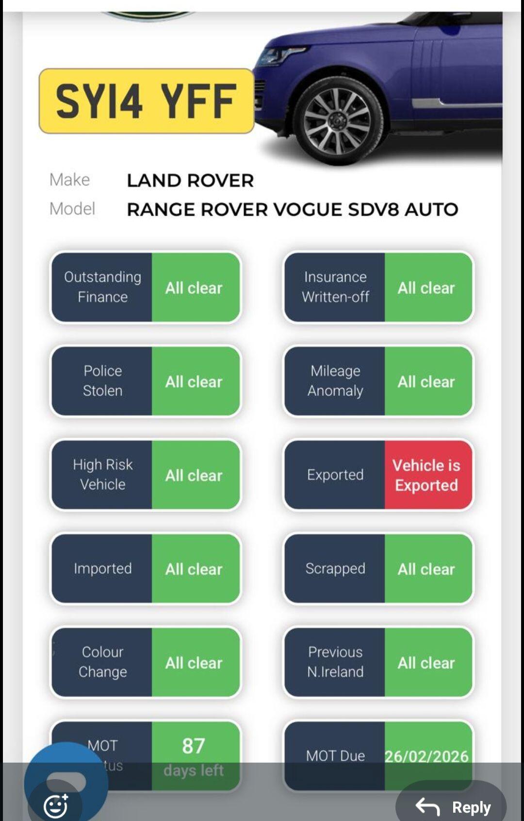 Used Land Rover Range Rover 2014 for sale - 76773505: Photo 2