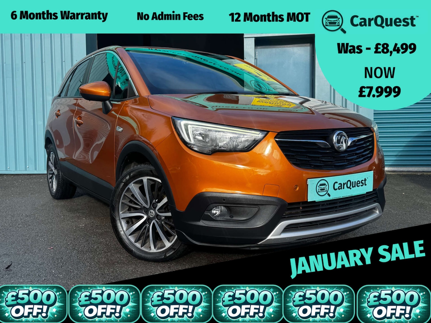 Used Vauxhall Crossland X 2018 for sale - 77350537: Photo 1