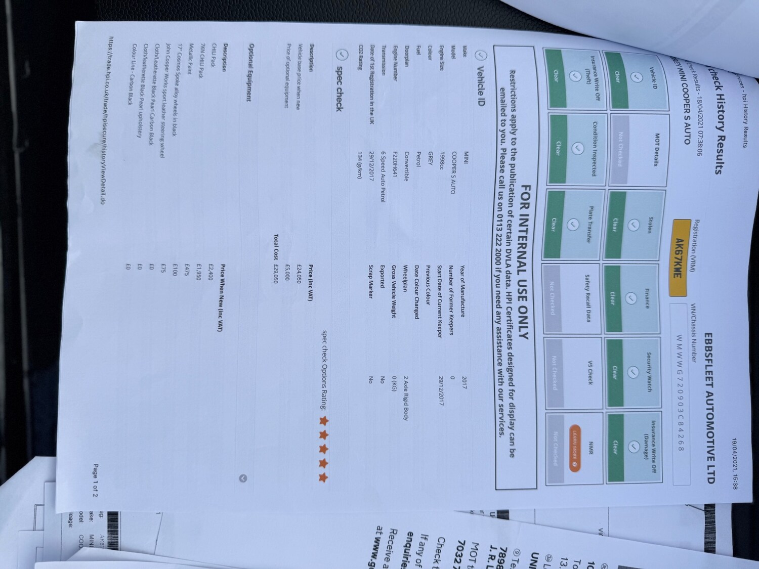 Used MINI Convertible 2017 for sale - 76611689: Photo 51