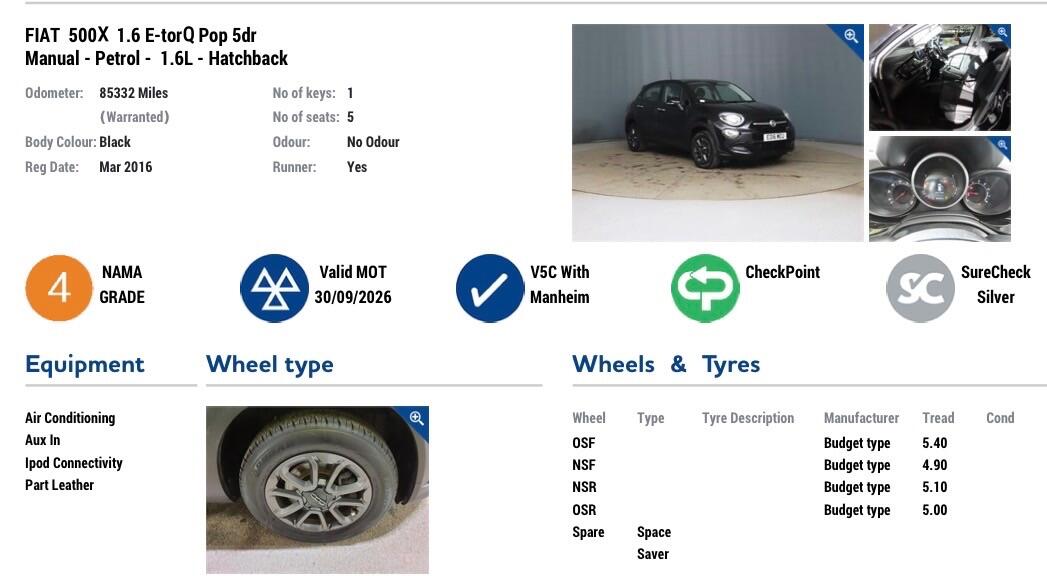 Used Fiat 500X 2016 for sale - 77097349: Photo 3