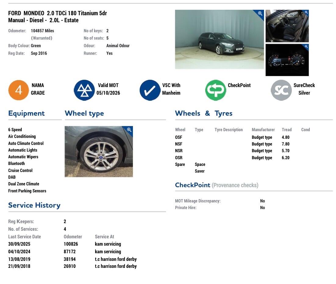 Used Ford Mondeo 2016 for sale - 77162722: Photo 24