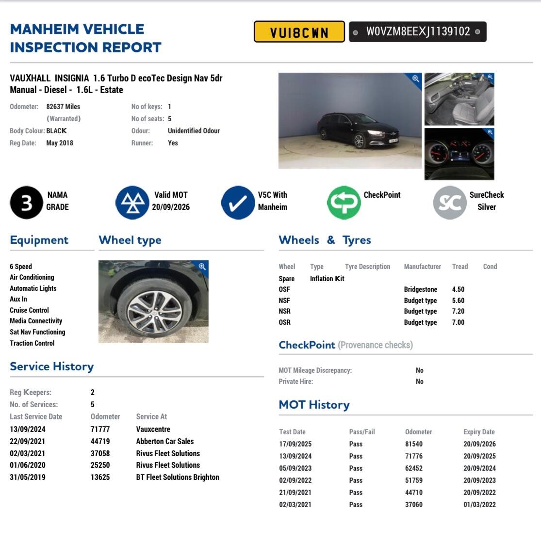 Used Vauxhall Insignia 2018 for sale - 76409220: Photo 38