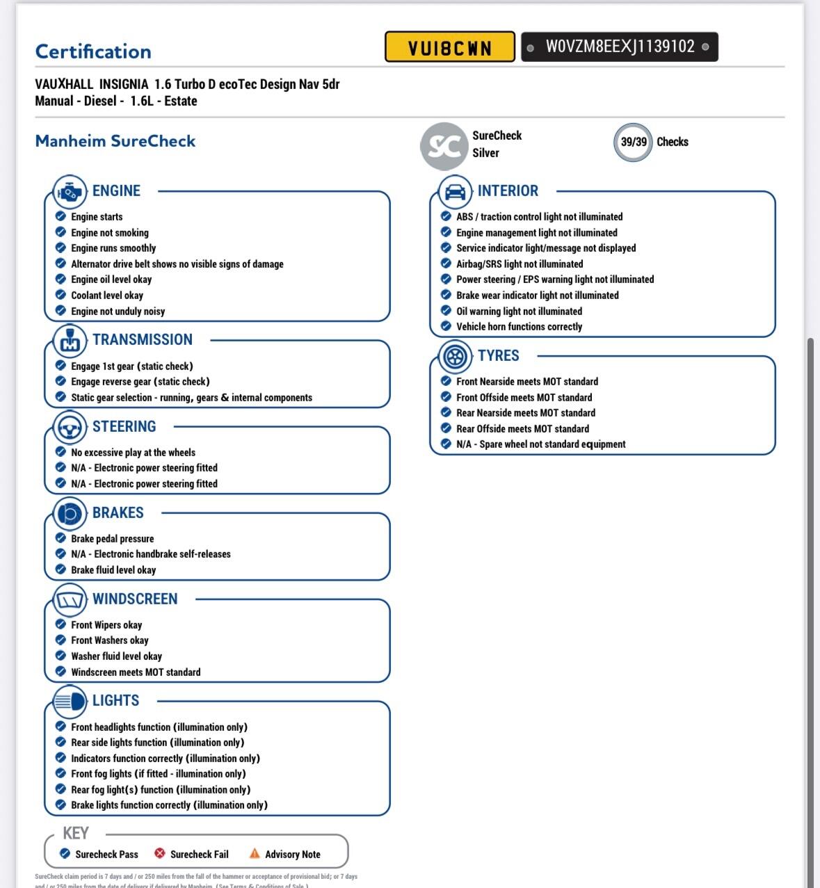 Used Vauxhall Insignia 2018 for sale - 76409220: Photo 39