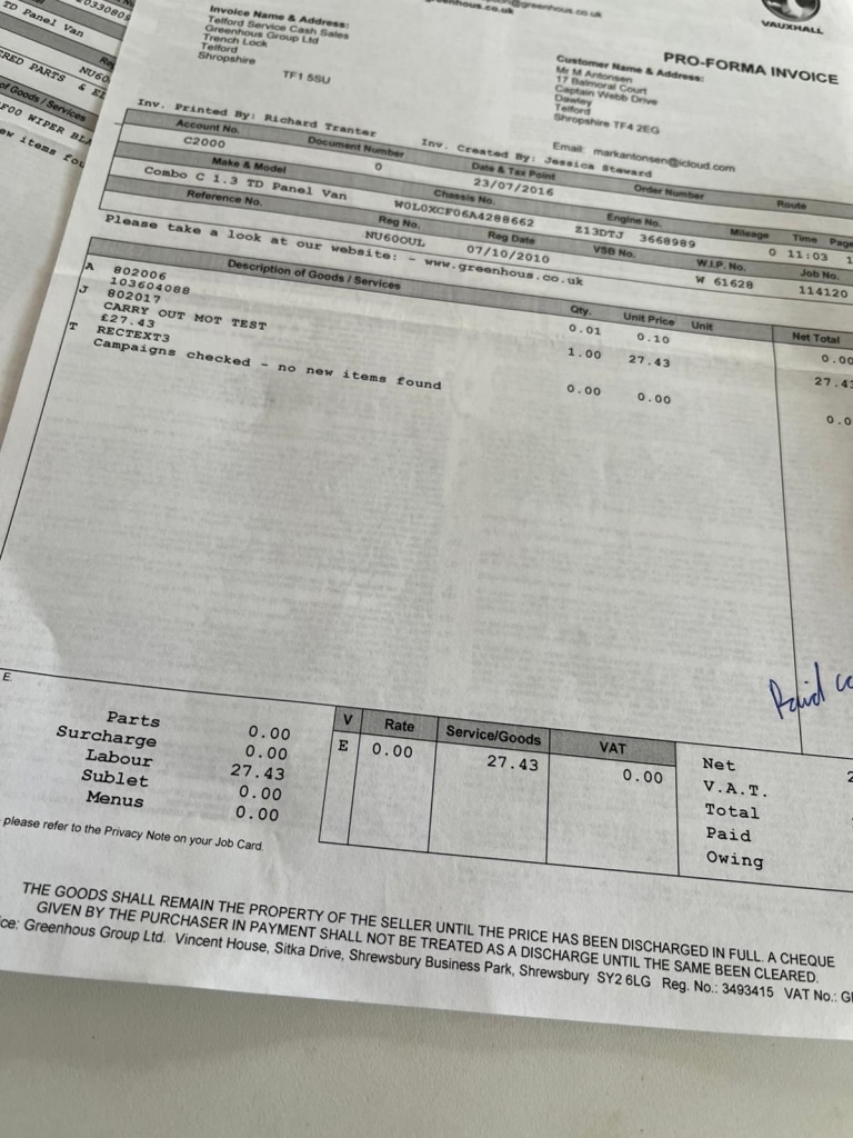 Used Vauxhall Combo 2010 for sale - 75893112: Photo 22