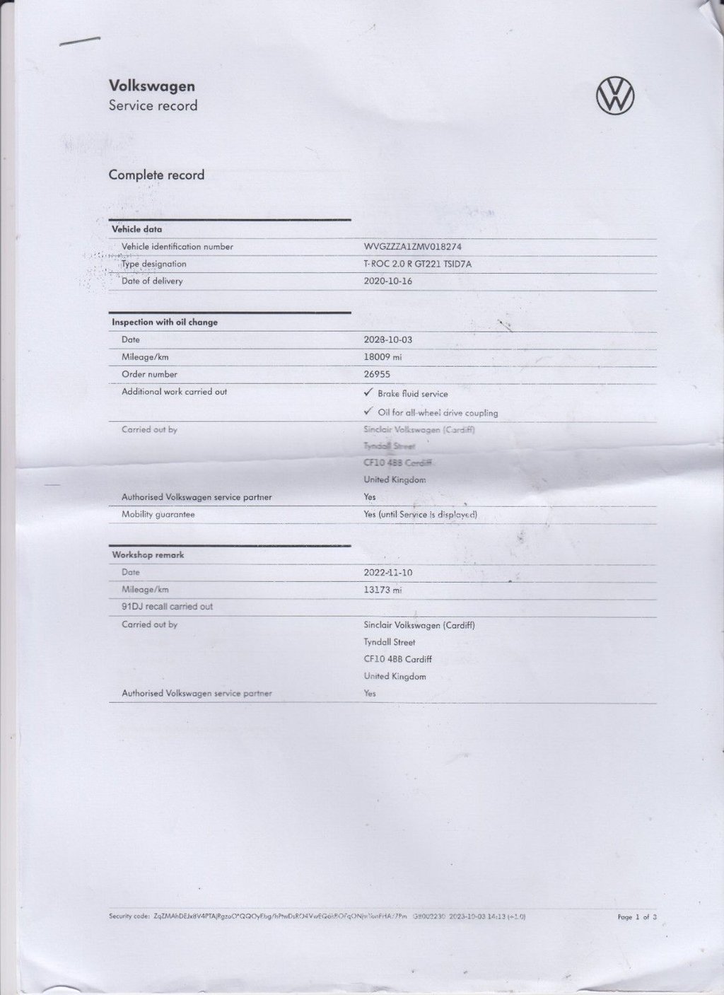 Used Volkswagen T-Roc 2020 for sale - 76535840: Photo 40