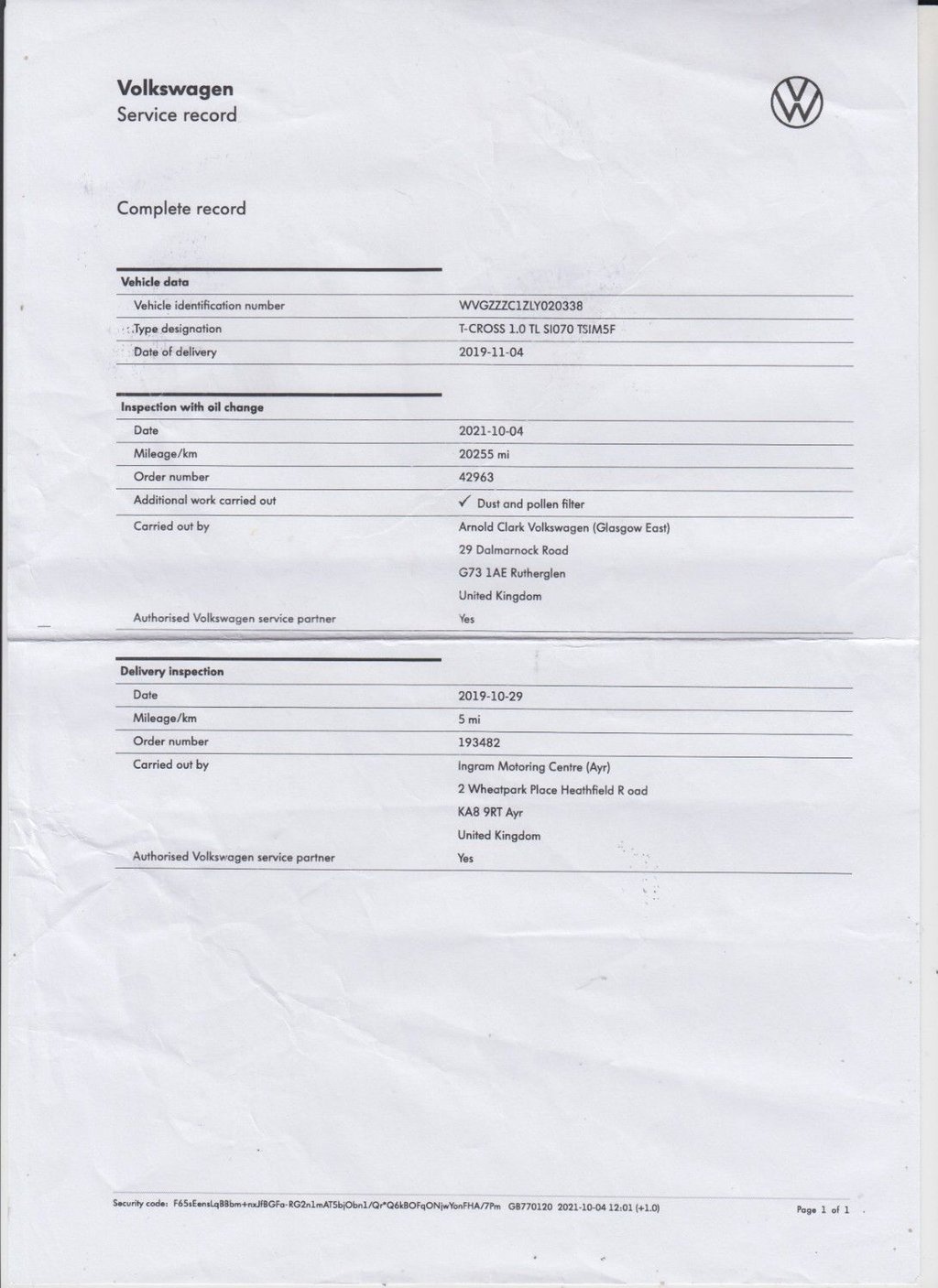 Used Volkswagen T-Cross 2019 for sale - 76820383: Photo 6