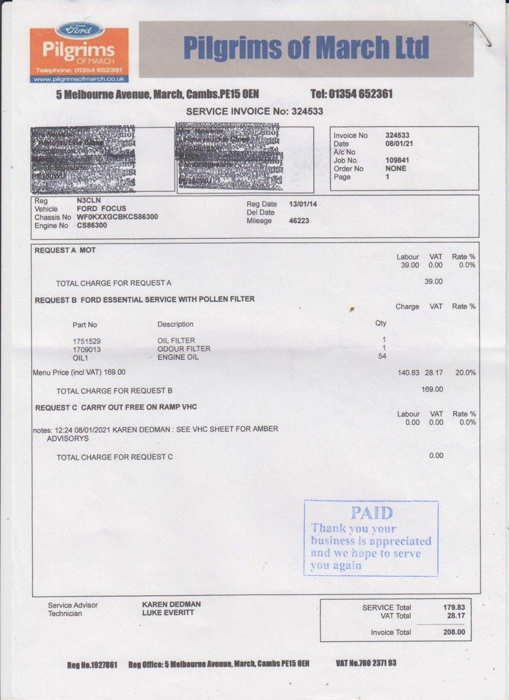 Used Ford Focus 2014 for sale - 76333140: Photo 42