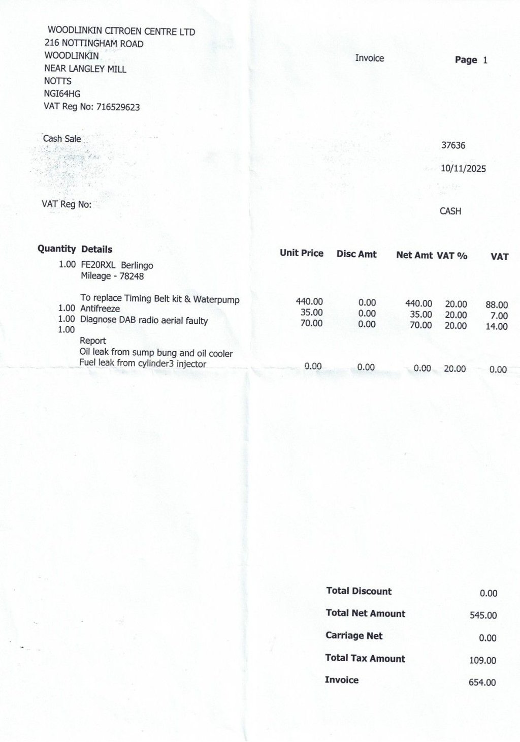 Used Citroen Berlingo 2020 for sale - 78110360: Photo 11