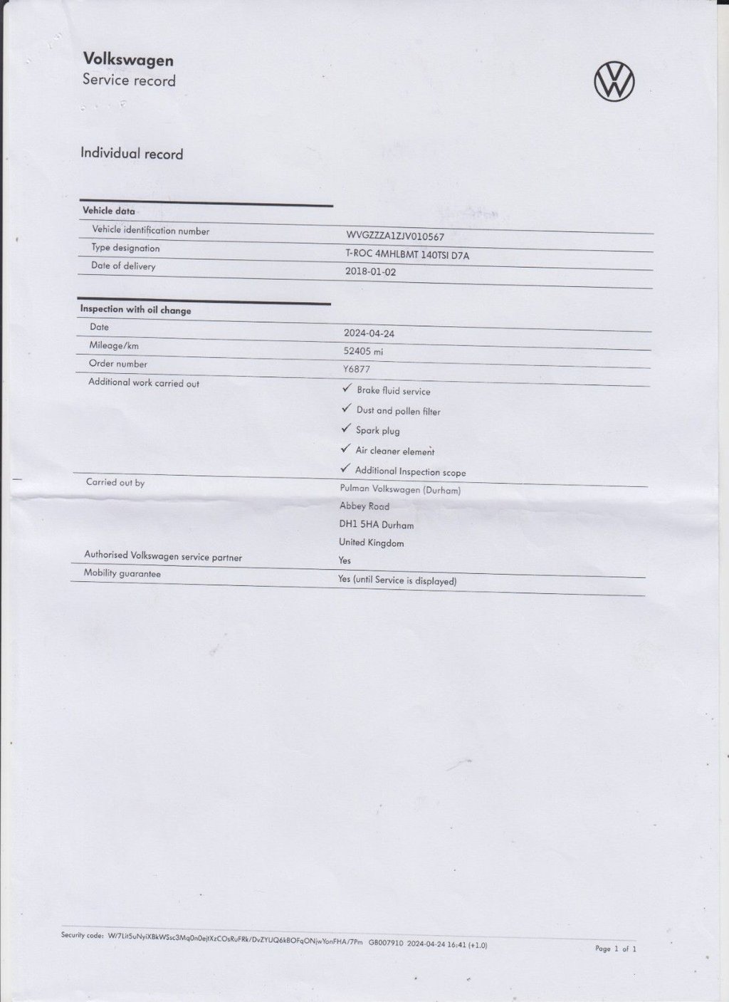 Used Volkswagen T-Roc 2018 for sale - 76481797: Photo 10